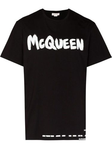 T-shirt en coton à logo imprimé - Alexander McQueen - Modalova