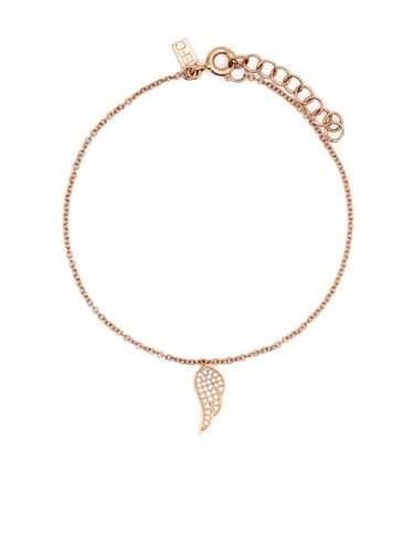 Bracelet Angel Wing en or blanc 14ct pavé de diamants - Ef Collection - Modalova