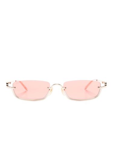 Lunettes de soleil à monture rectangulaire - Gucci Eyewear - Modalova