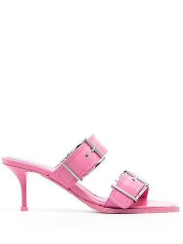 Sandales en cuir à boucles 75 mm - Alexander McQueen - Modalova
