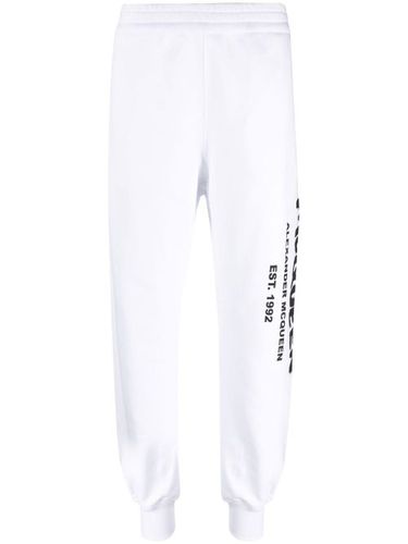 Pantalon de jogging fuselé à logo imprimé - Alexander McQueen - Modalova