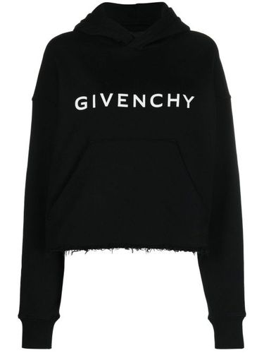 Hoodie en coton à logo imprimé - Givenchy - Modalova