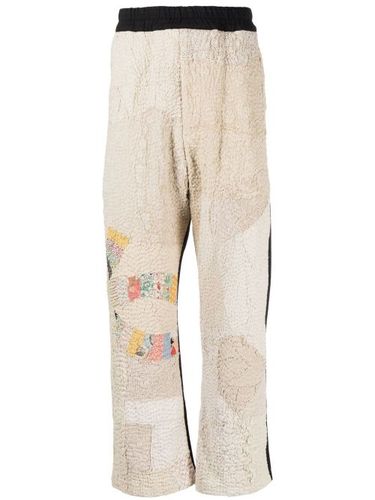 Pantalon bicolore à design patchwork - By Walid - Modalova
