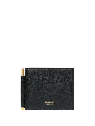 Portefeuille en cuir à clip - TOM FORD - Modalova