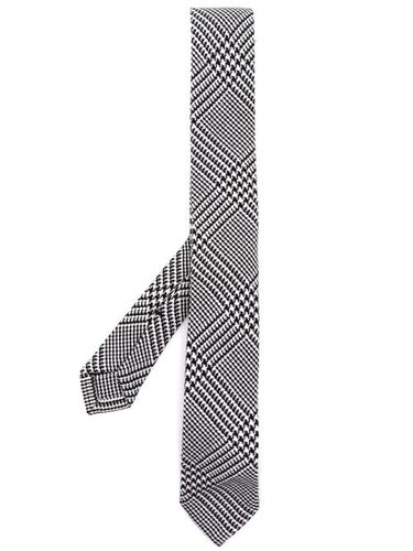 Cravate en laine à motif pied-de-poule - Thom Browne - Modalova