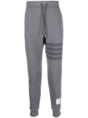 Pantalon de jogging en laine à détail 4 bandes signature - Thom Browne - Modalova