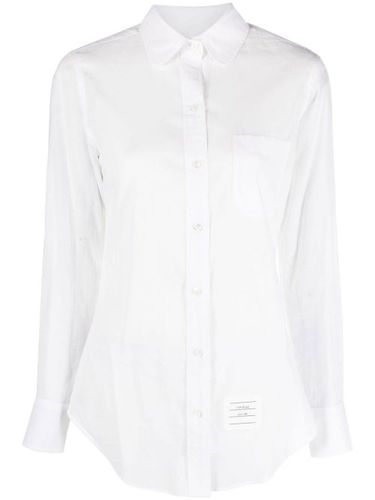 Chemise en coton à col rond - Thom Browne - Modalova