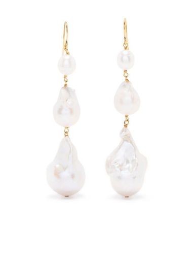 Boucles d'oreilles pendantes à perles - Jil Sander - Modalova
