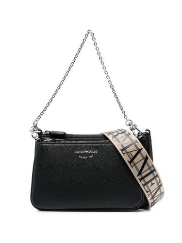 Mini sac porté épaule double à imprimé animalier - Emporio Armani - Modalova