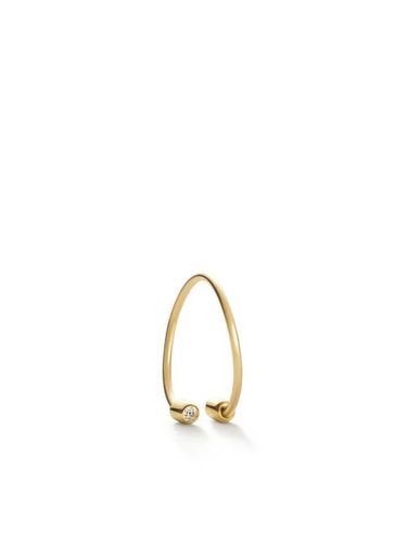 Boucle d'oreille Twist Round 01 en 18ct - Shihara - Modalova