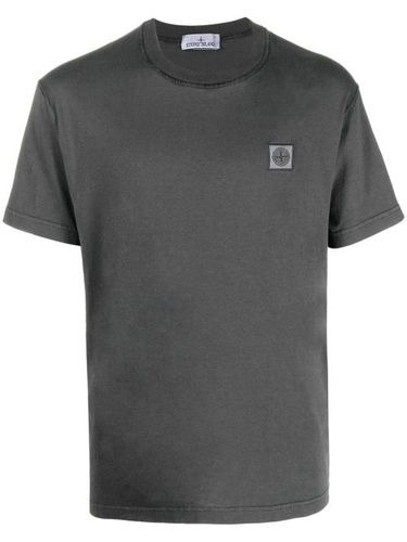 T-shirt en coton à patch Compass - Stone Island - Modalova