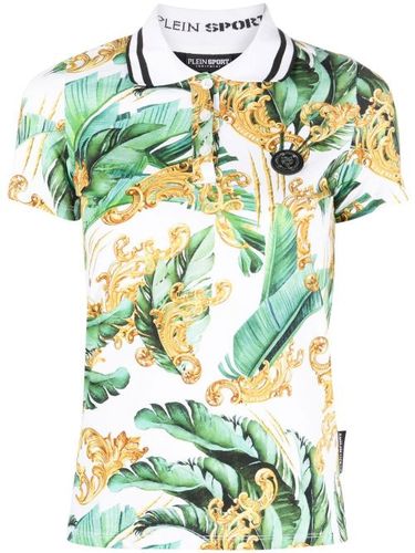 Plein Sport polo à fleurs - Vert - Plein Sport - Modalova