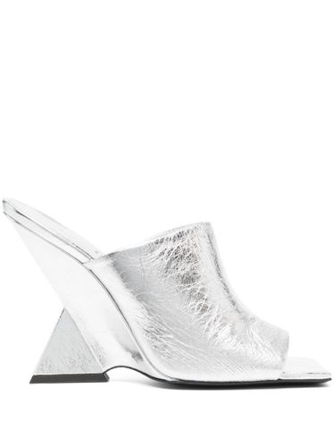 Mules Cheope 105 mm à design métallisé - The Attico - Modalova
