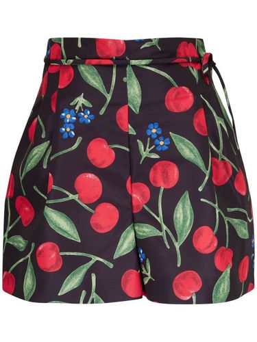 Short imprimé à taille nouée - Carolina Herrera - Modalova