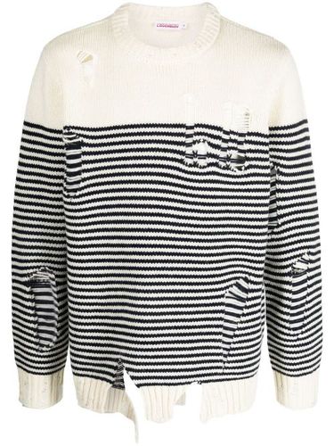 Pull rayé à col rond - Charles Jeffrey Loverboy - Modalova