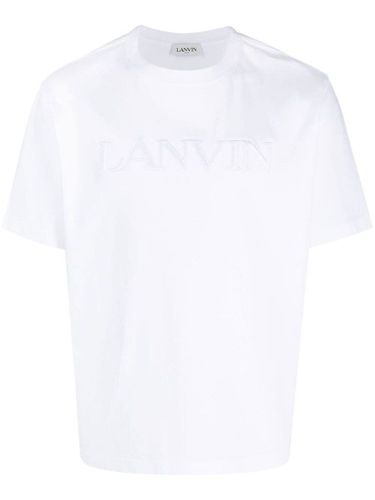 T-shirt en coton à logo brodé - Lanvin - Modalova