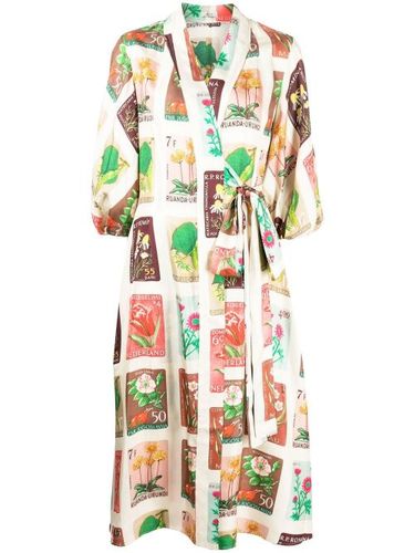 Robe portefeuille à fleurs - Oroton - Modalova