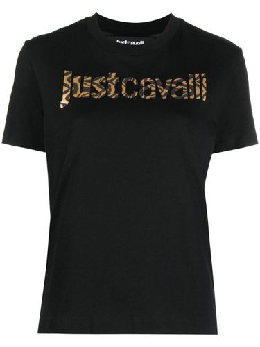 T-shirt en coton à logo imprimé - Just Cavalli - Modalova