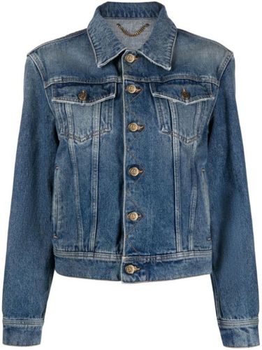 Veste en jean à patch logo - Golden Goose - Modalova