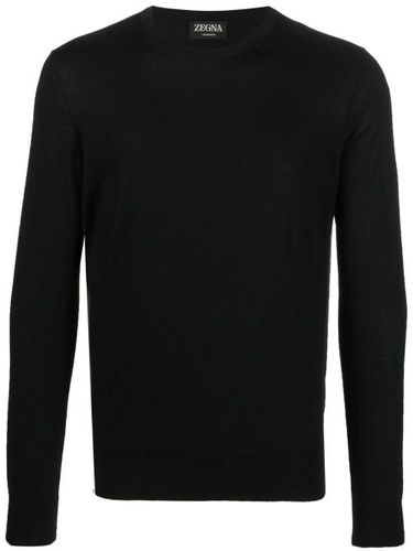 Pull en cachemire mélangé à col rond - Zegna - Modalova