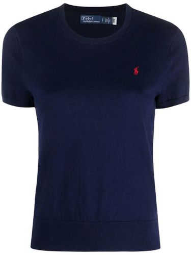 T-shirt en maille à logo brodé - Polo Ralph Lauren - Modalova