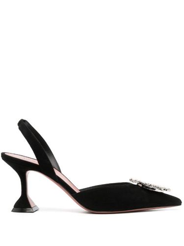 Escarpins en satin Begum à ornements 85 mm - Amina Muaddi - Modalova