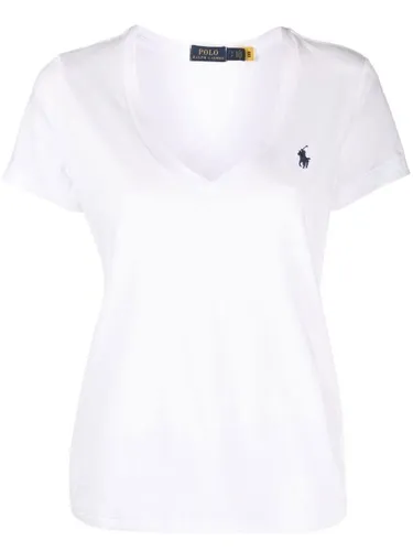 T-shirt Polo Pony à col v - Polo Ralph Lauren - Modalova