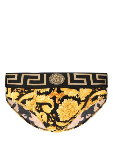 Slip Barocco en coton - Versace - Modalova