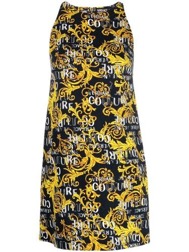 Robe courte à imprimé Logo Couture - Versace Jeans Couture - Modalova