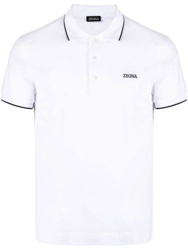 Zegna polo en coton - Blanc - Zegna - Modalova