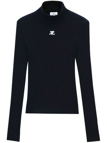 Pull à patch logo - Courrèges - Modalova