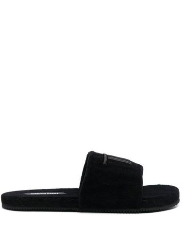 Mules en velours à logo brodé - TOM FORD - Modalova