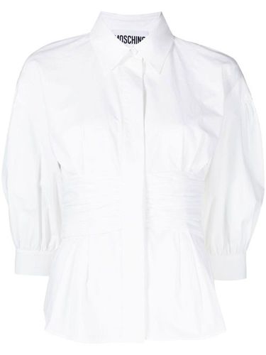 Chemise à taille froncée - Moschino - Modalova