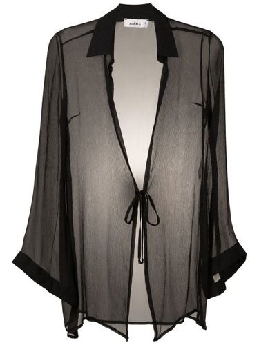 Blouse en soie à effet froissé - Amir Slama - Modalova
