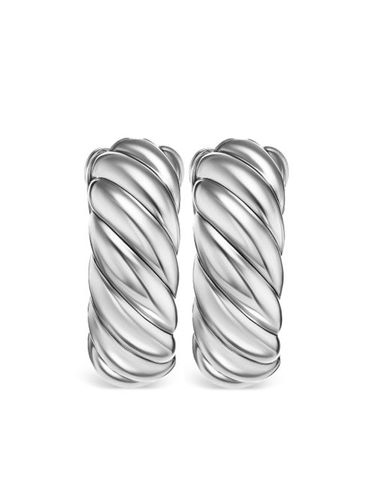 Créoles Sculpted Cable en sterling (25 mm) - David Yurman - Modalova