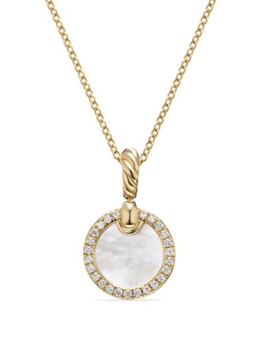 Collier Petite DY Elements en 18ct pavé de diamants (17,8 mm) - David Yurman - Modalova