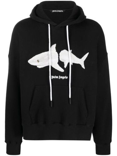 Hoodie White Shark - Palm Angels - Modalova