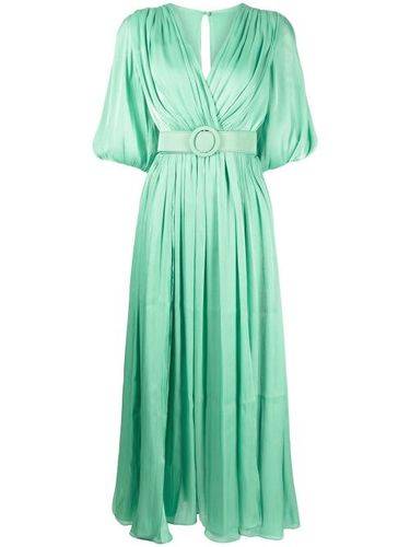 Robe drapée à taille ceinturée - Costarellos - Modalova