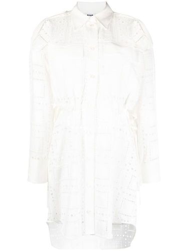 Robe en broderie anglaise à découpes - MSGM - Modalova