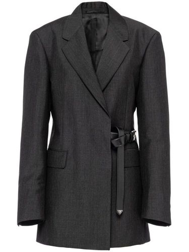 Veste en mohair à boutonnière croisée - Prada - Modalova