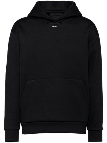 Hoodie en coton à logo imprimé - Prada - Modalova
