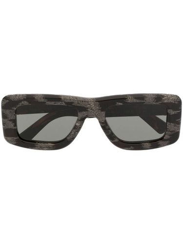 Lunettes de soleil rectangulaires à effet écailles de tortue - Retrosuperfuture - Modalova