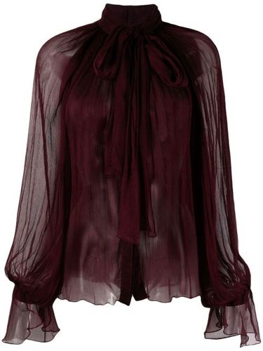 Blouse semi-transparente à col noué - Atu Body Couture - Modalova