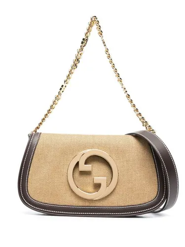 Sac cabas à plaque logo - Gucci - Modalova