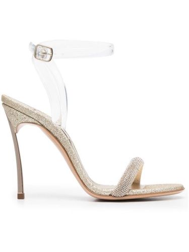 Sandales en cuir à paillettes 109 mm - Casadei - Modalova