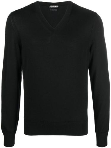 Pull en laine à col v - TOM FORD - Modalova