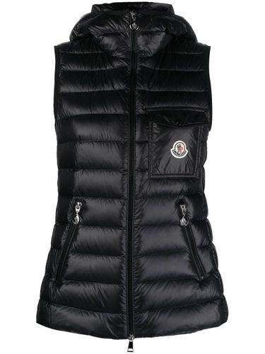 Gilet matelassé à logo imprimé - Moncler - Modalova