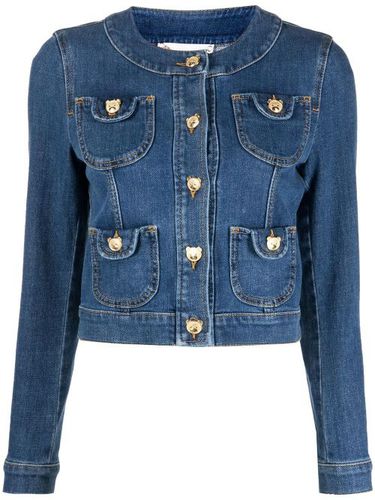 Veste en jean à boutons Toy-bear - Moschino - Modalova