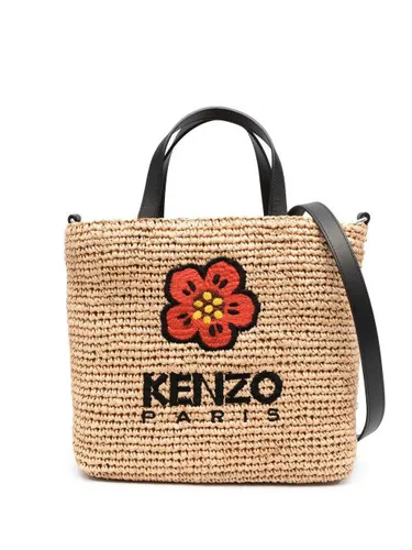 Sac cabas Boke Flower en paille - Kenzo - Modalova