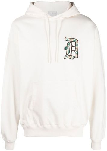 Hoodie en coton à logo brodé - Drôle De Monsieur - Modalova
